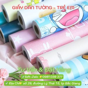 giay dan tuong tre em